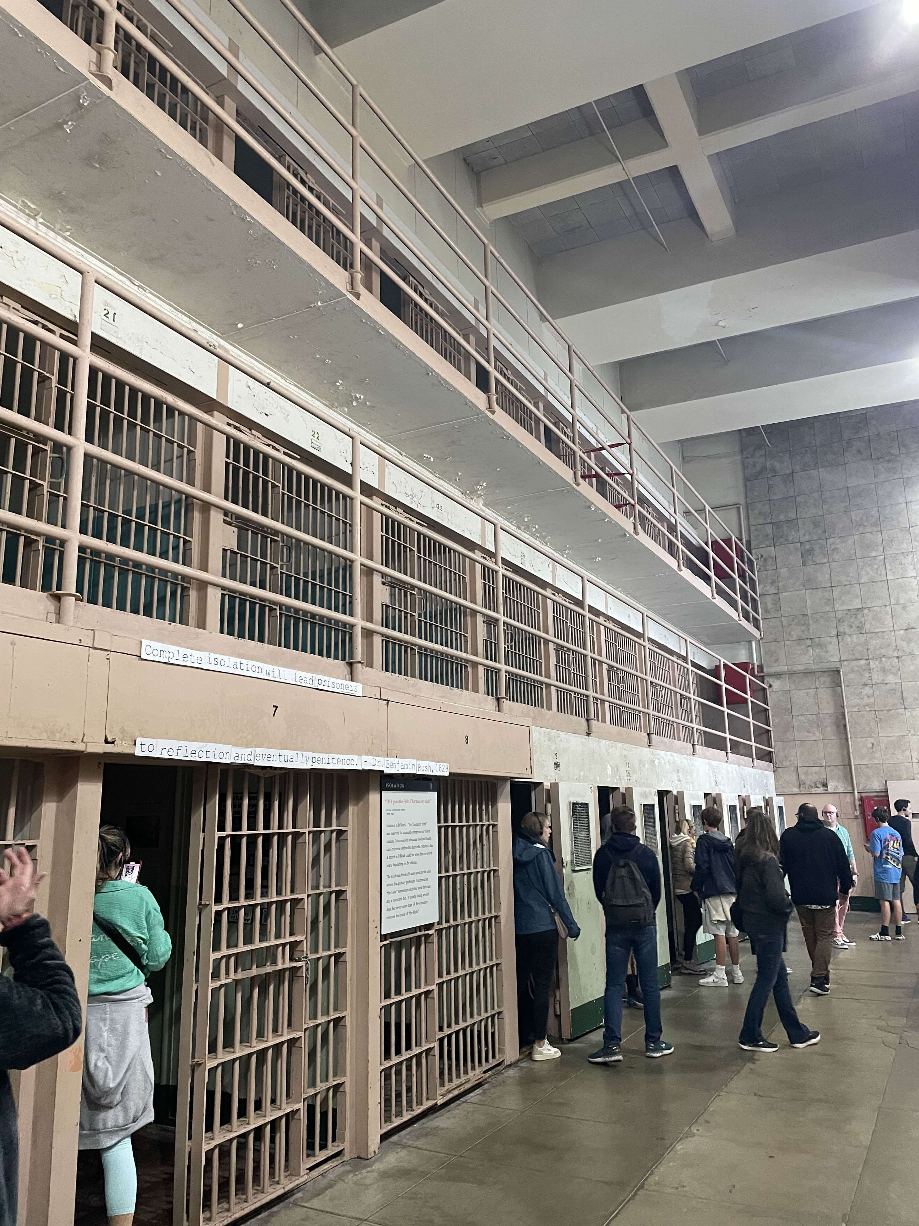 View of the cellblock