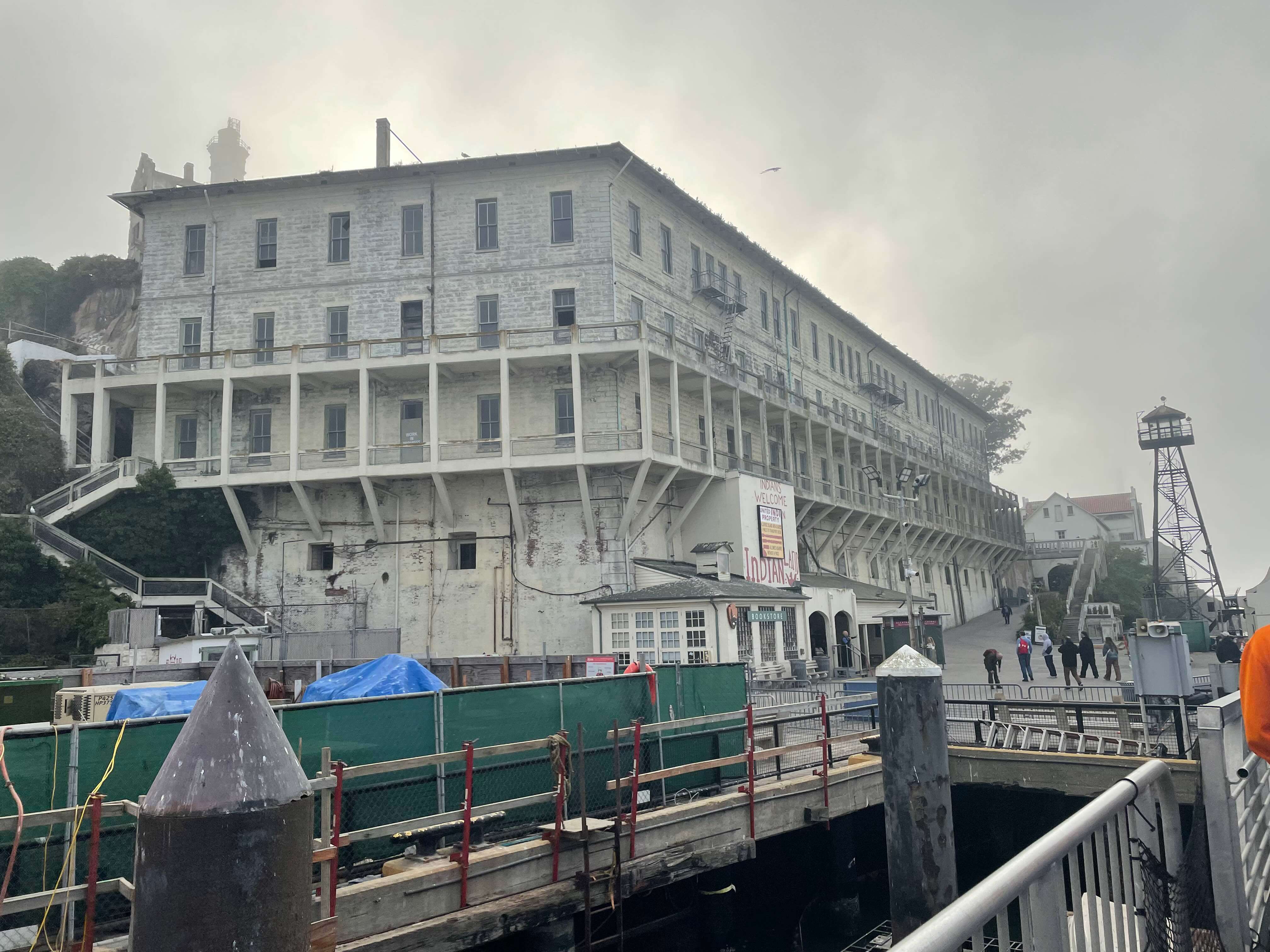 Stepping foot onto Alcatraz
