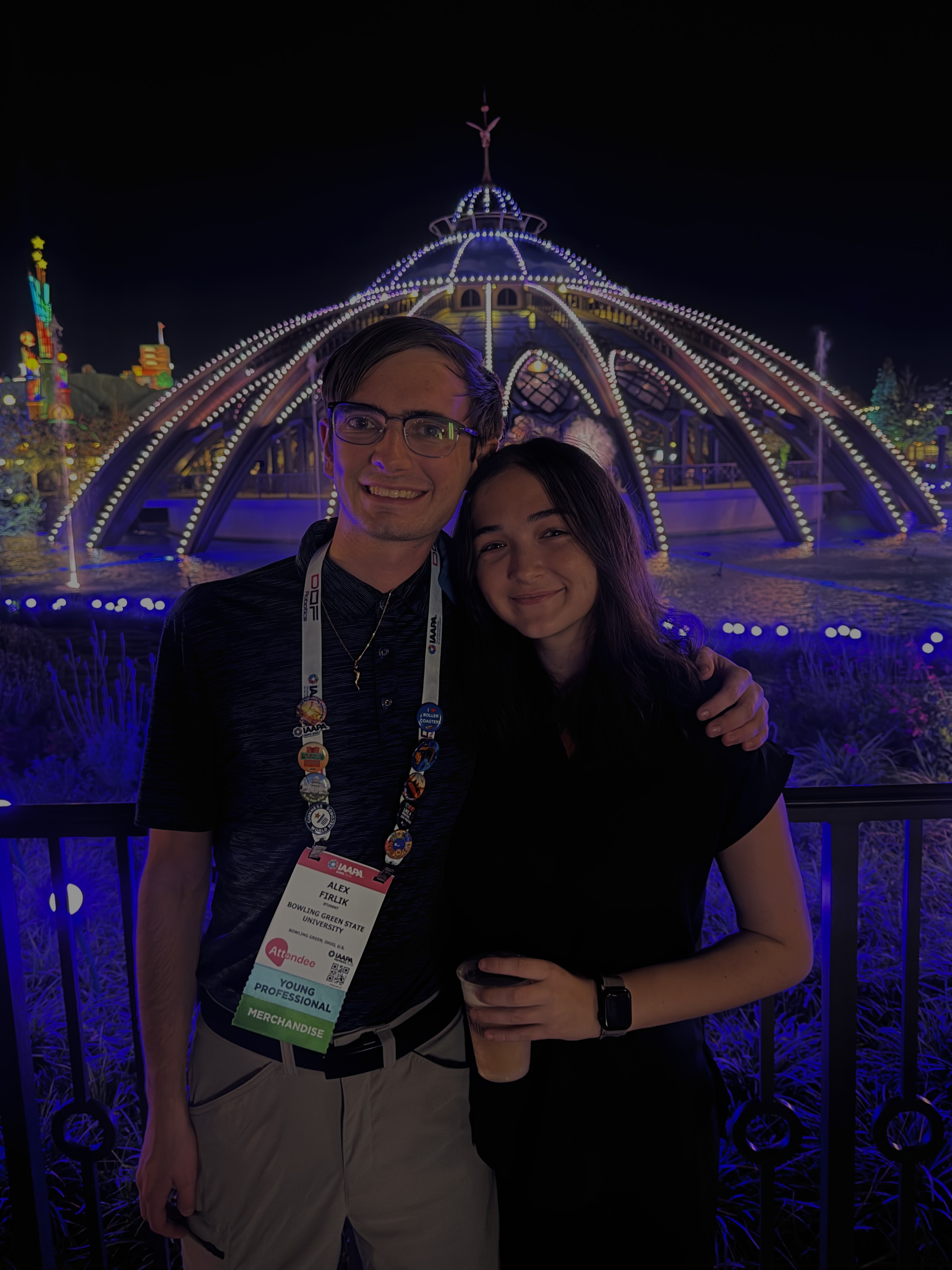Audrey and I at Epic Universe