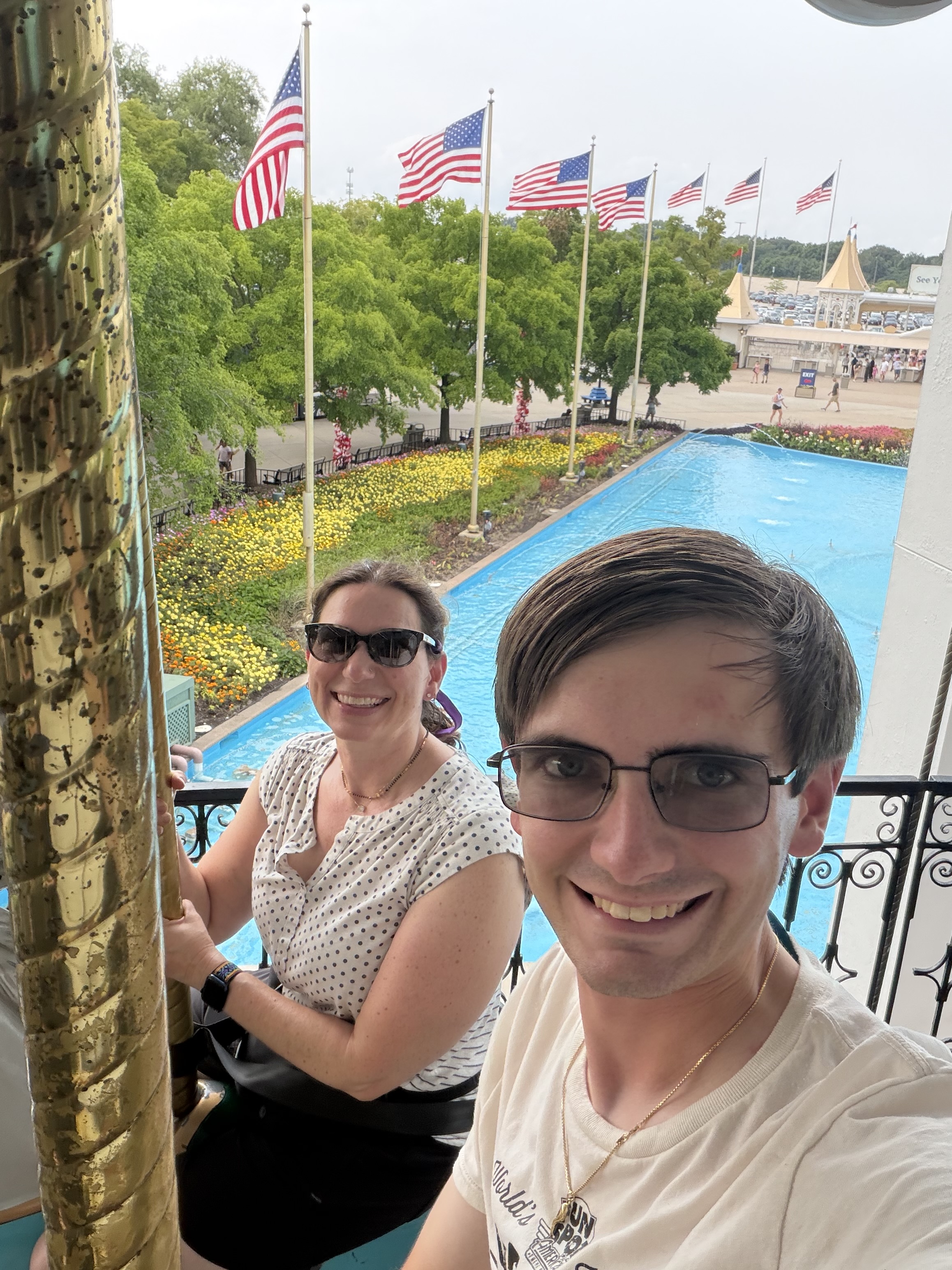 Mom and I on Columbia Carousel