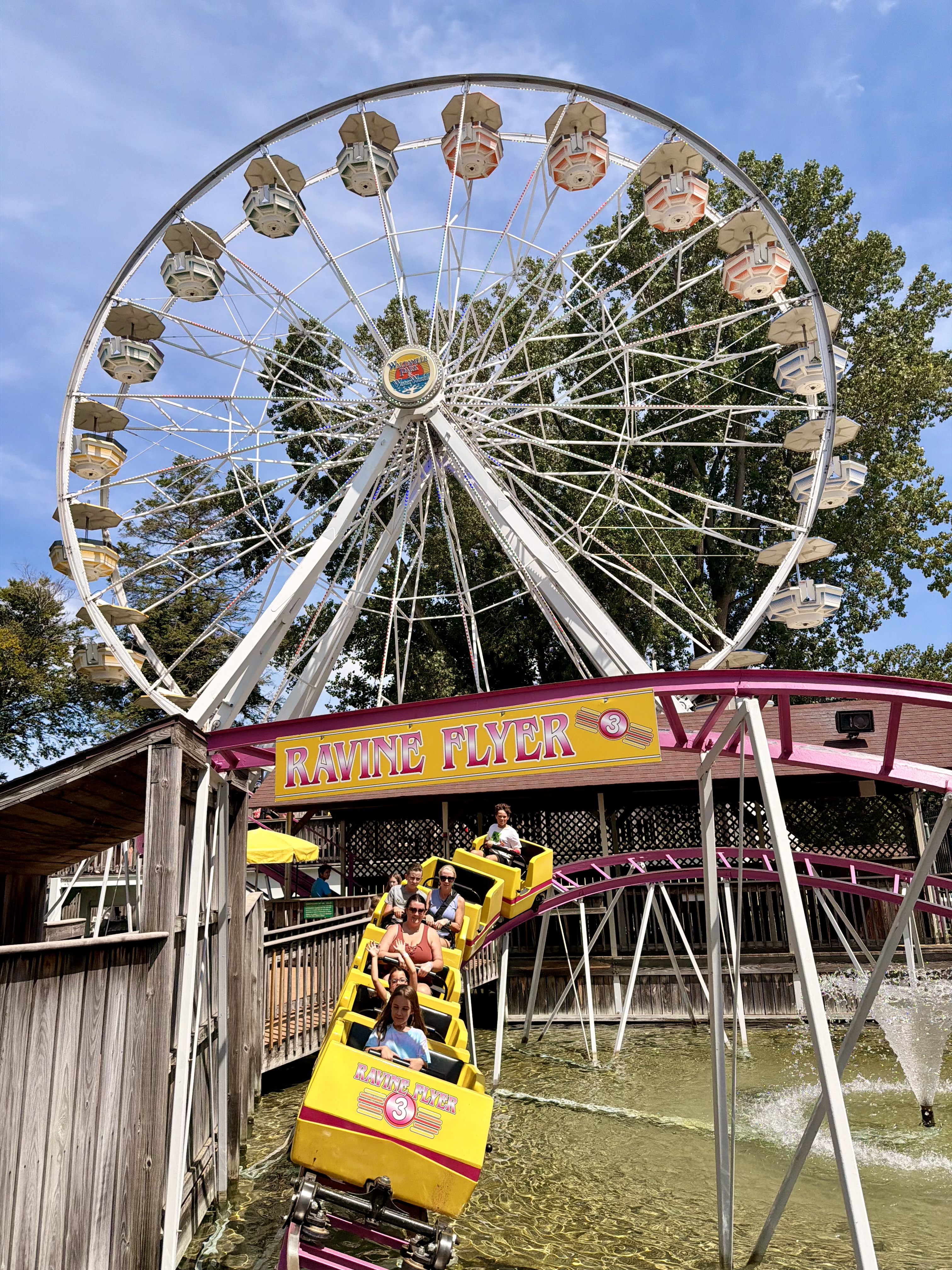 Ravine Flyer 3 and the Ferris Wheel