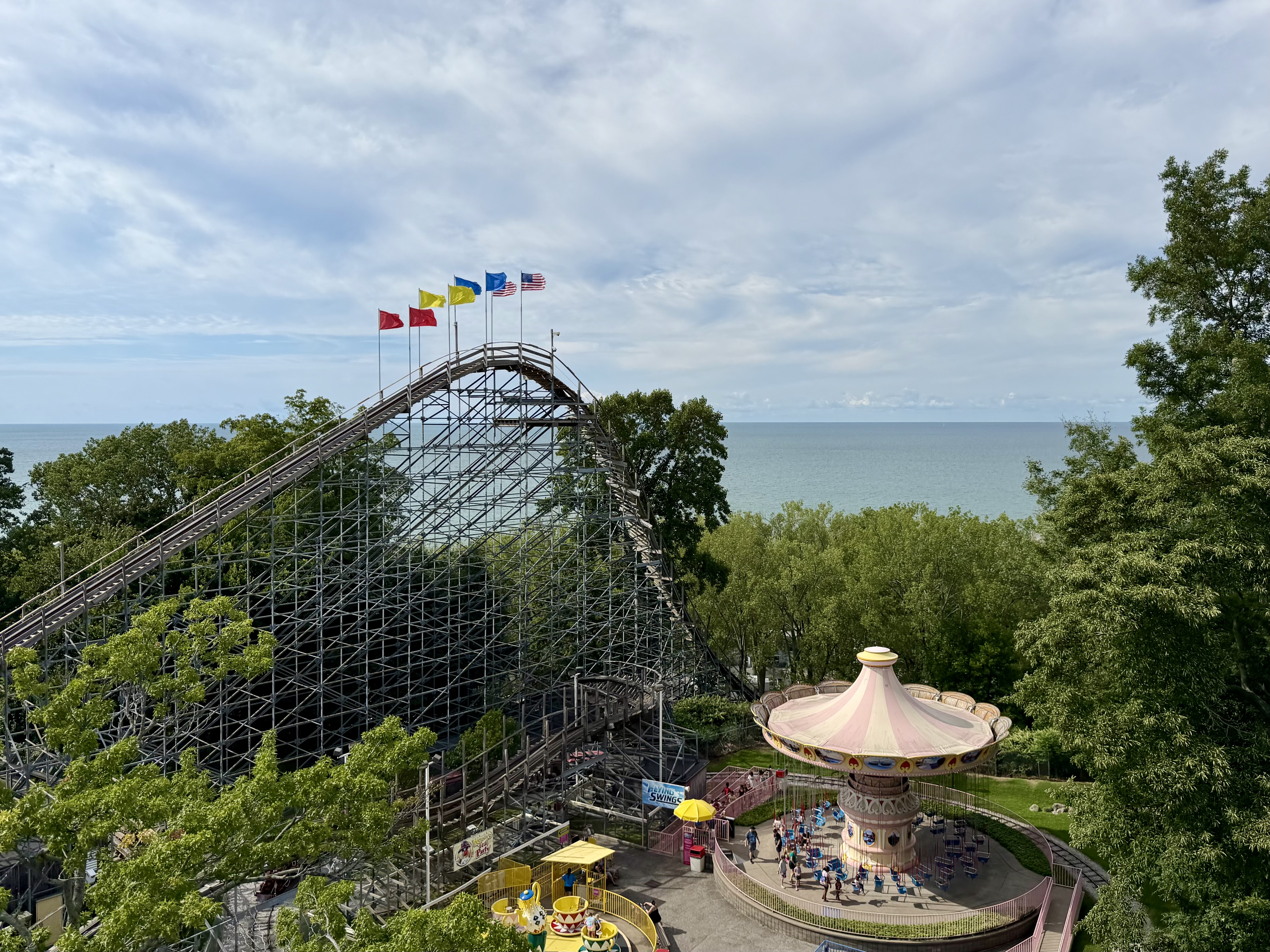 Ravine Flyer II and the lake